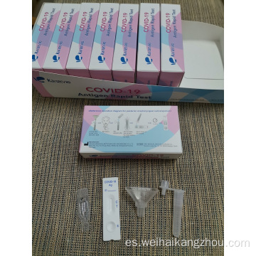 Kit de prueba rápida de antígeno de saliva covid-19 con CE